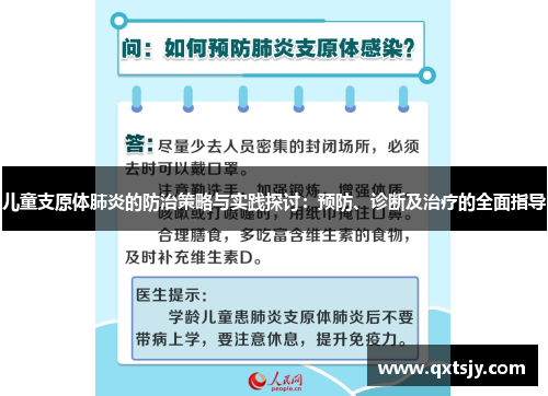 儿童支原体肺炎的防治策略与实践探讨：预防、诊断及治疗的全面指导